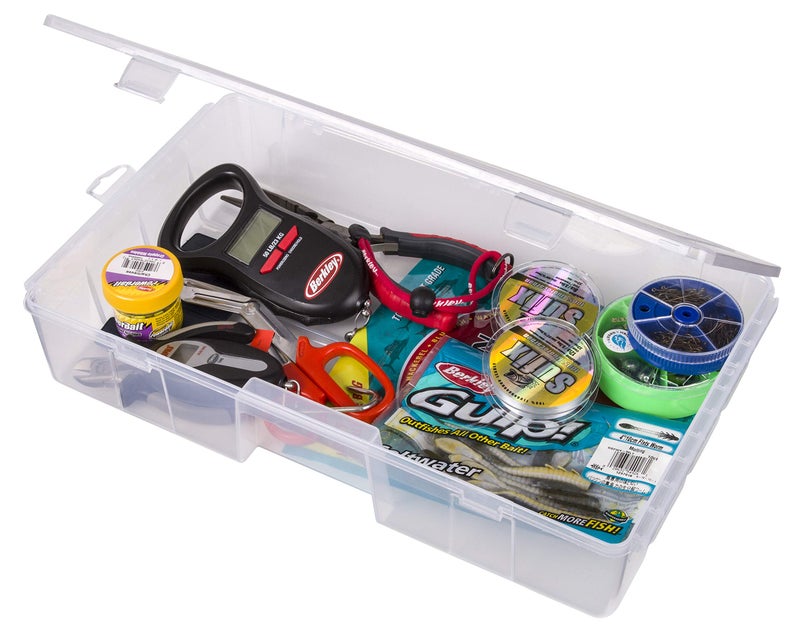 Flambeau Outdoors 7000R Fishing - Clear Double Deep Bulk Core Fishing Lure, and Gear Storage, Tuff Tainer Includes Zerust Anti-Rust Tab - 16.5" x 9.75" x 3.25" - Image 1